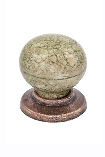 Porcellana Perla -porselen Kulp Dolap Çekmece Mobilya Kulbu Yakut Düğme-eskitme Yeşil-bakır-stk1441