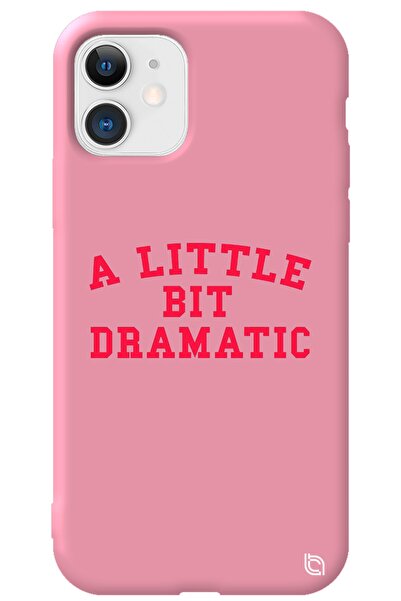 WANNA PROTECT Iphone 11 Pembe Renkli Premium Içi Kadifeli Dramatic Desenli Si...