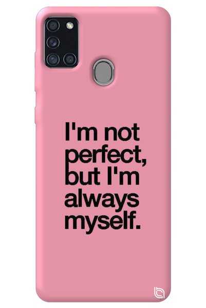 WANNA PROTECT Myself Patterned Silicone Phone Case with Pink Color Premium Ve...