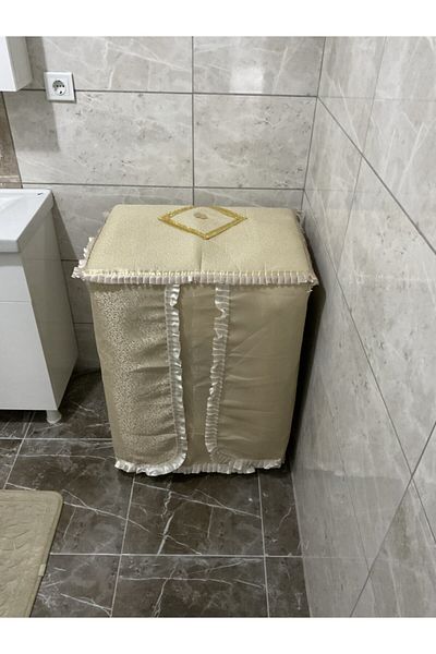 Çalışkan Çeyiz Evi Χρυσό κίτρινο Glitter Μοντέρνο κάλυμμα πλυντηρίου ρούχων
