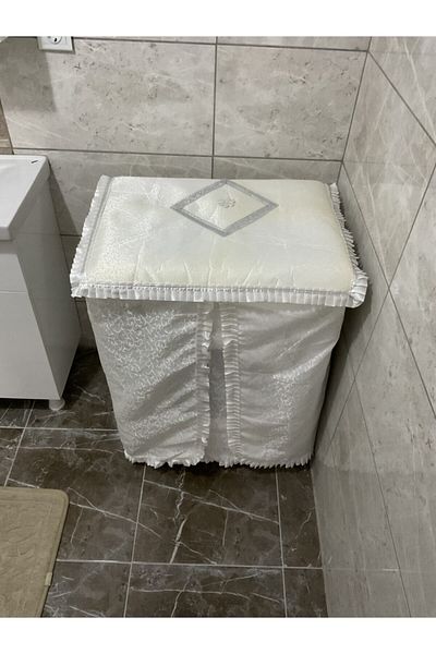 Çalışkan Çeyiz Evi Κάλυμμα Πλυντηρίου Μοντέρνο Luxury Glitter - Κρέμα