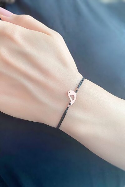 alberaccessories 925 Ayar Gümüş Rose Gold Kaplama Şirin Tasarım Kuş Şans Ip B...