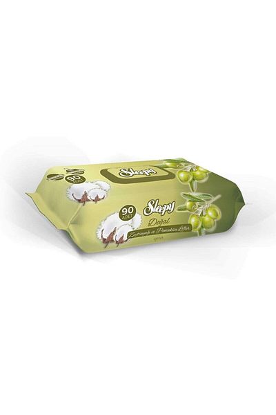 Sleepy Natural Wet Wipes with Olive Oil 90 Pcs