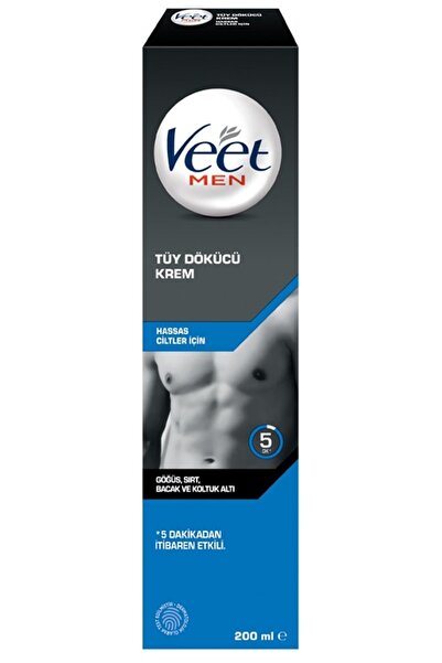 Veet Marka: Men Hassas Ciltlere Özel Tüy Dökücü Krem 200 Ml Kategori: Tüy Dök...