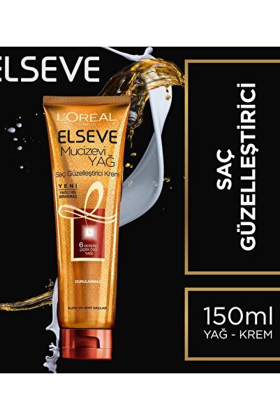 ELSEVE Mucizevi Yağ Saç Güzelleştirici Krem Kuru saçlar Için 150 ml