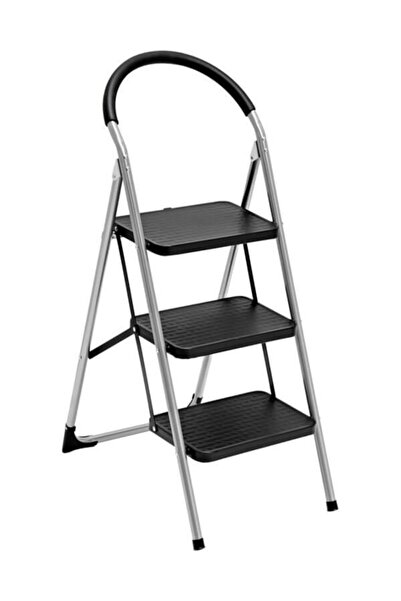 OEM 3' Lü Pratik Lüks Mega Metal Merdiven Saraylı Katlanır Merdiven