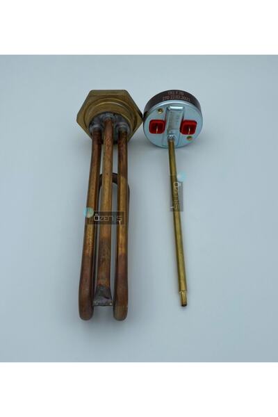 BALÇIK 1-1/4" Inç Kafalı Bakır Kıvrık Kısa Çay Kazanı Isıtıcı Rezistansı Term...