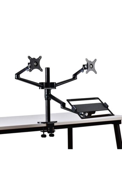 NPO Std7093 10"-27" Uyumlu  Notebook Stand Ve Vesa Monitör Tutucu Çift Kol