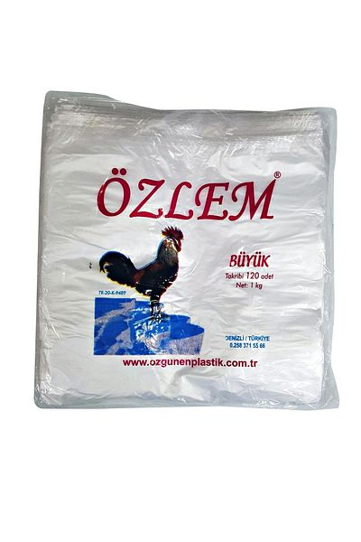Özlem Large Size Transparent Athlete Bag with 120 Pieces