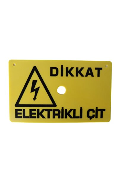 Elektrikli Çit Uyarı Levhası 4 Adet