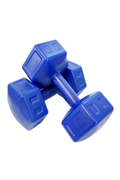 e-life 5 Kg Mavi Dambıl Seti 5 Kg X 2 Adet Toplam 10 Kg Ağırlık Seti