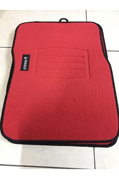 ENGAKSESUAR Renault 12 Toros Kırmızı Halı Paspas Logolu Özel Birebir Kesim