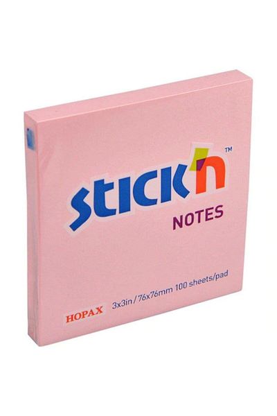 Gıpta Stickn 100 Sheets Pastel Pink Adhesive Note Paper 76 X 76 Mm
