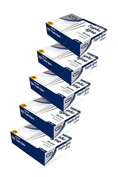 Mas Çelik Toplu Iğne 28mm 20gr Kod:330 ( 5 Paket )