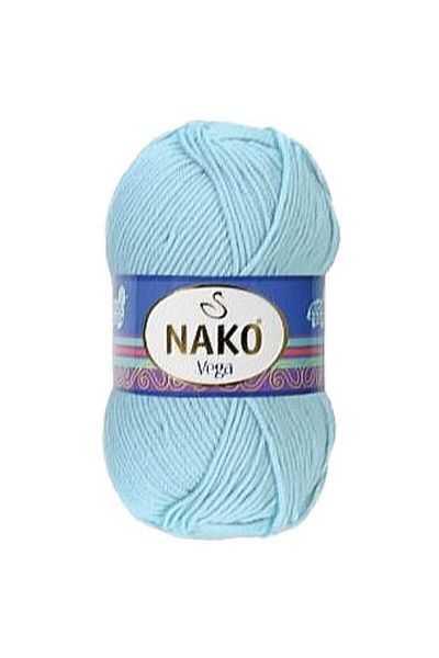 NAKO Vega Pastel Blue Knitting - Κλωστή κλωστής μαλλί Κωδικός χρώματος: 10640