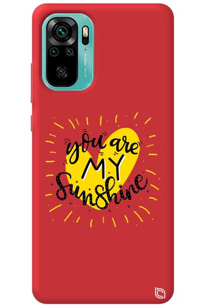 WANNA PROTECT Xiaomi Redmi Note 10 Red Color Premium Velvet Inside Sunshine P...