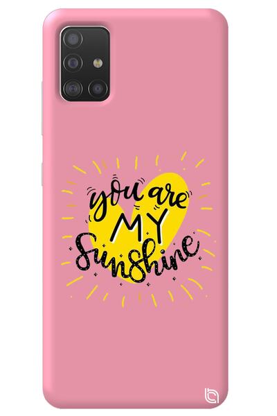 WANNA PROTECT Samsung A51 Pink Color Premium Velvet Inside Sunshine Patterned...