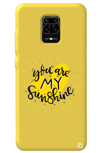 WANNA PROTECT Xiaomi Redmi Note 9 Pro Yellow Color Premium Velvet Inside Suns...