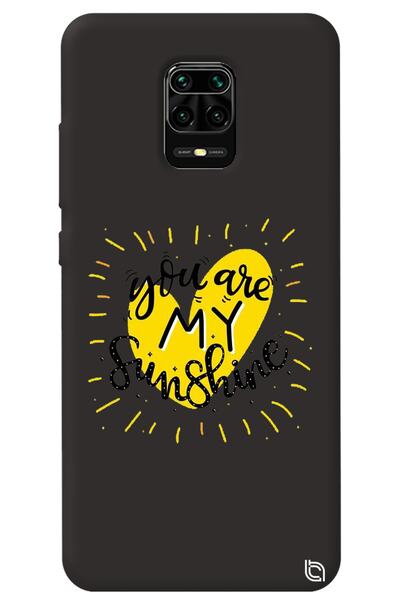 WANNA PROTECT Xiaomi Redmi Note 9 Pro Black Color Premium Velvet Sunshine Pat...