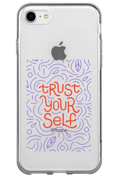 WANNA PROTECT iPhone 7 Trust Patterned Patterned Transparent Silicone Phone Case