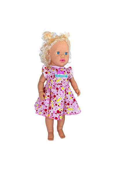 hediyecik Zehra Türkçe Konuşan Oyuncak Sarı Saçlı Et Bebek 60 Cm 8 Sesli