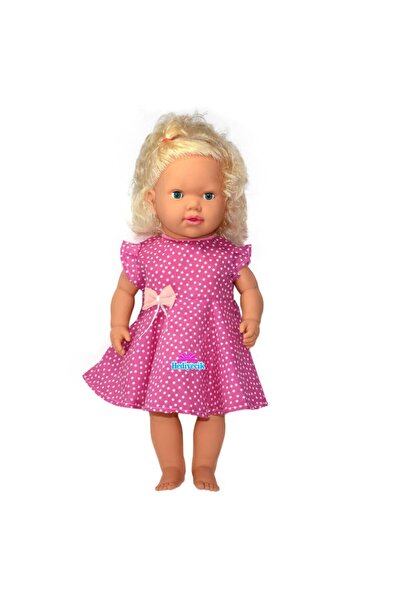 hediyecik Zehra Türkçe Konuşan Oyuncak Sarı Saçlı Et Bebek 60 Cm 8 Sesli