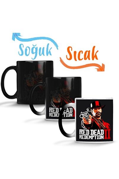 Baskı Dükkanı Red Dead Redemption 2 Sadie Adler Sihirli Kupa Bardak Porselen