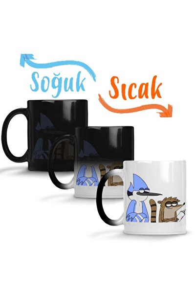 Baskı Dükkanı Regular Show 03 Sihirli Kupa Bardak Porselen