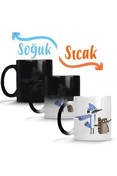 Baskı Dükkanı Regular Show 04 Sihirli Kupa Bardak Porselen