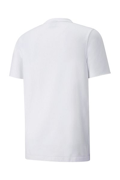 Puma Μοντέρνο Μπλουζάκι Basics - Λευκό Ανδρικό T-Shirt