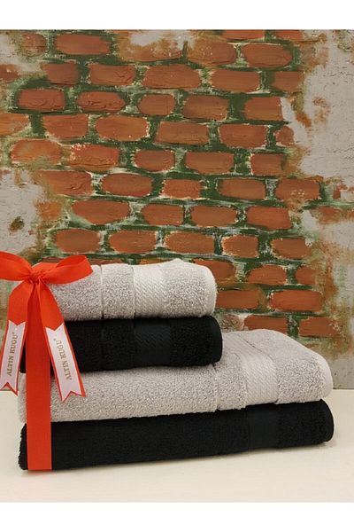 Özdilek Trendy Best Set (Bath Set) - Black A.grey
