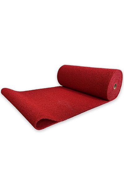 Ankara Kıvırcık Red Curly Mat - 14mm, Width 100cm, Metering Cut with Entry Quantity