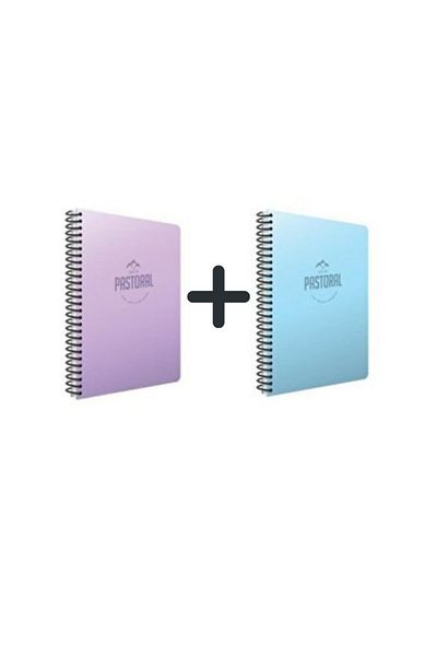 Gıpta Pastoral Lined Notebook 17*24 96 Sheets 2 Pieces