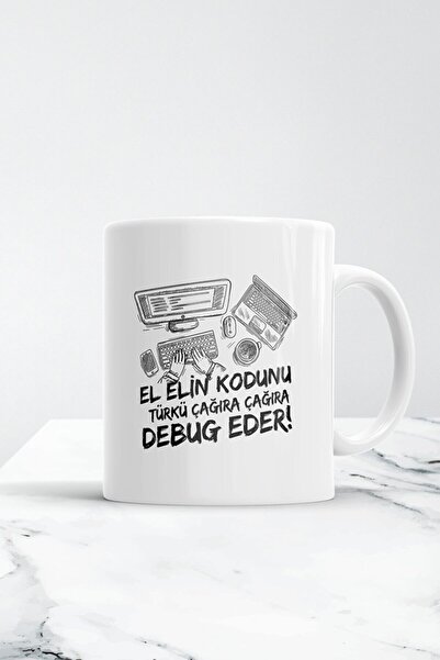 Öz Kupa Humorous Software Developer Mug Glass