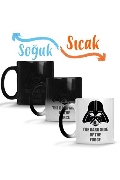 Baskı Dükkanı Darth Vader O Lado Negro Da Força Sihirli Kupa Bardak Porselen