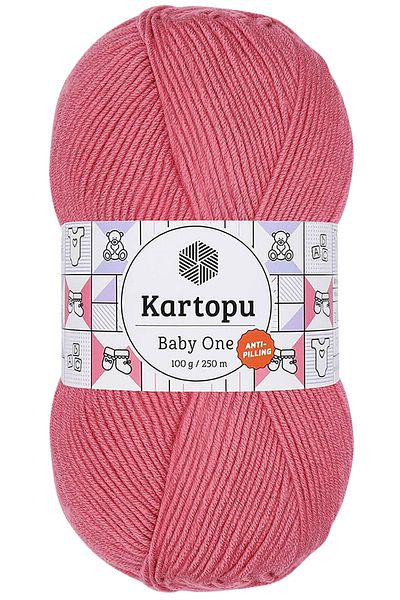Kartopu Baby One Πλεκτό Χέρι Πλεκτό Μαλλί Candy Pink K244