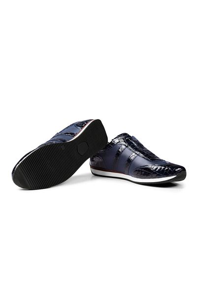Ducavelli Ανδρικά παπούτσια casual Swanky από γνήσιο δέρμα Navy Blue