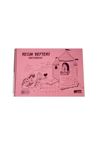 SİM 25x35 Spiral Copertă din plastic - 25 de coli Re Notebook 12 buc