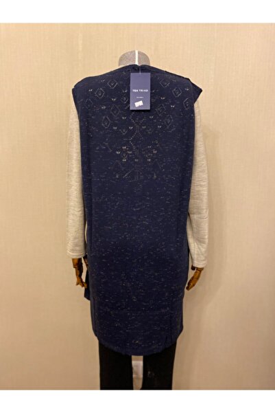 TEK Knitwear Mother Vest / Navy Blue