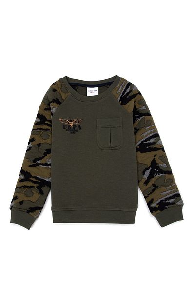 U.S. Polo Assn. Hanorac verde pentru băiat