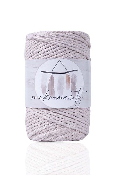 Makromecity 3 Τεμάχια Χρωματιστού Βαμβακερού Μακραμέ Σχοινιού 3mm Τριπλό Περιστρεφόμενο Μακραμέ Σχοινί 250 Γρ Μωβ Ροζ