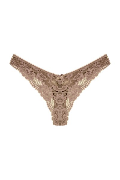 HNX Pachet de 3 chiloți tanga cu tăietură braziliană cu talie înaltă pentru femei