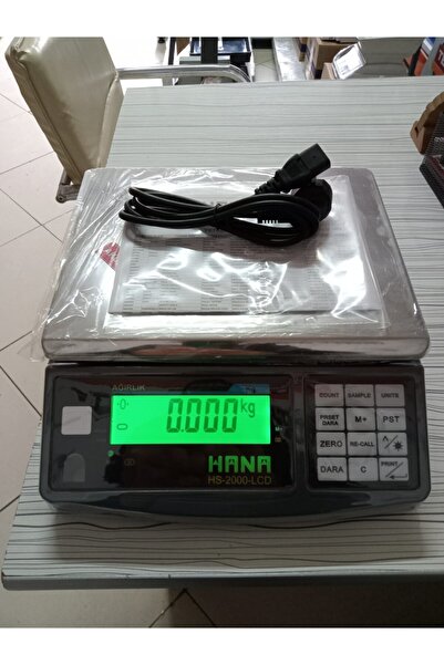 Hana Tartım Terazisi 30 Kg Mühürlü Onaylı Terazi