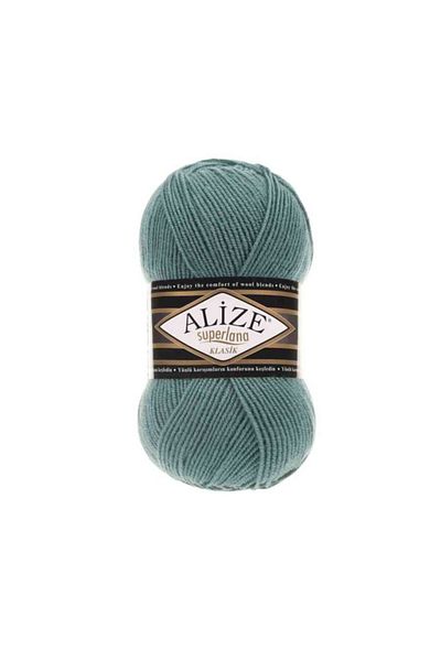 Alize Superlana Classic Hand Knitting String 164 Azur Green (Pack of 5)