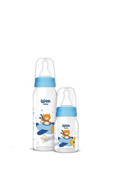 Wee Baby Patterned Glass Baby Bottle Set