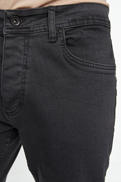 Trendyol Collection Gray Men's Slim Fit Stretch Fabric Jeans
