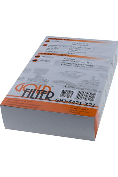GOLD FILTER هيونداي Ix35 |   توكسون |   2010 - 1.7 فلتر هواء Crdi