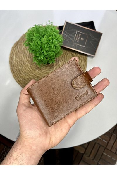 DERKON Leather Wallet with Coin and External Cover