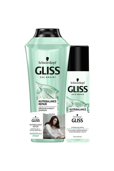 Gliss Nutribalance 360 ml Shampoo + 200 ml Liquid Conditioner