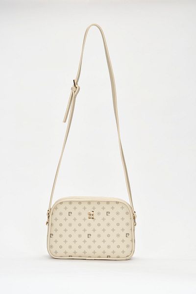 Pierre Cardin Beige Monogram Women's Shoulder Bag 05PO22Y1536